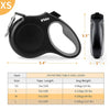 Fida Pet Supplies Fida Retractable Dog Leash (JFA Series)  - XS - Black