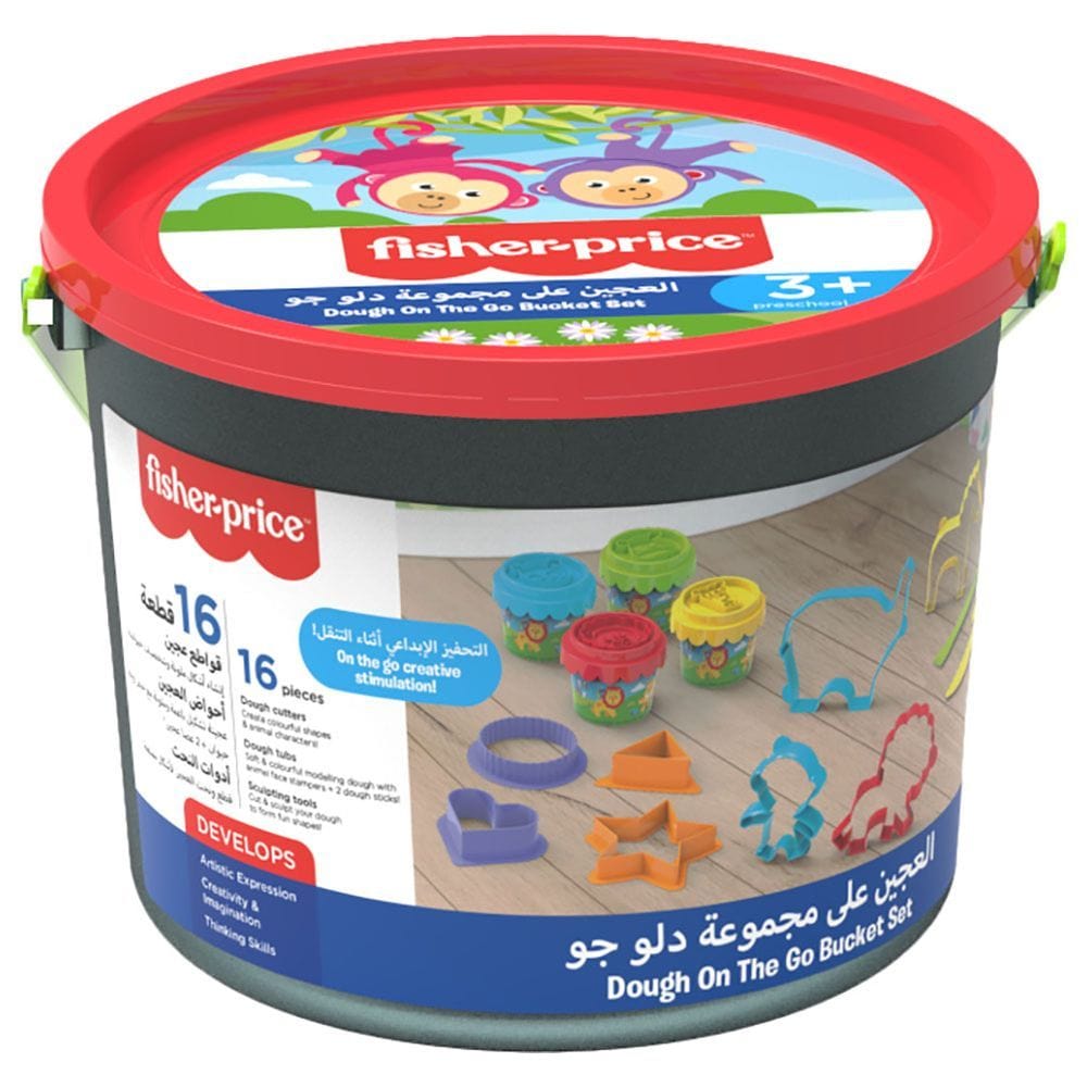 Fisher Price Play Dough Dough On The Go Bucket Set