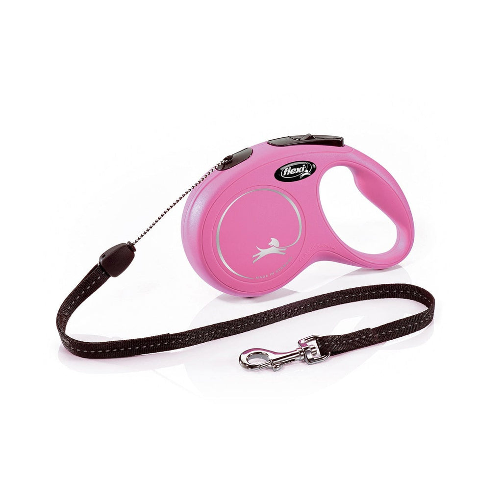 Flexi Pet Supplies Flexi New Classic Comfort Cord 8m - Small/Black&Pink