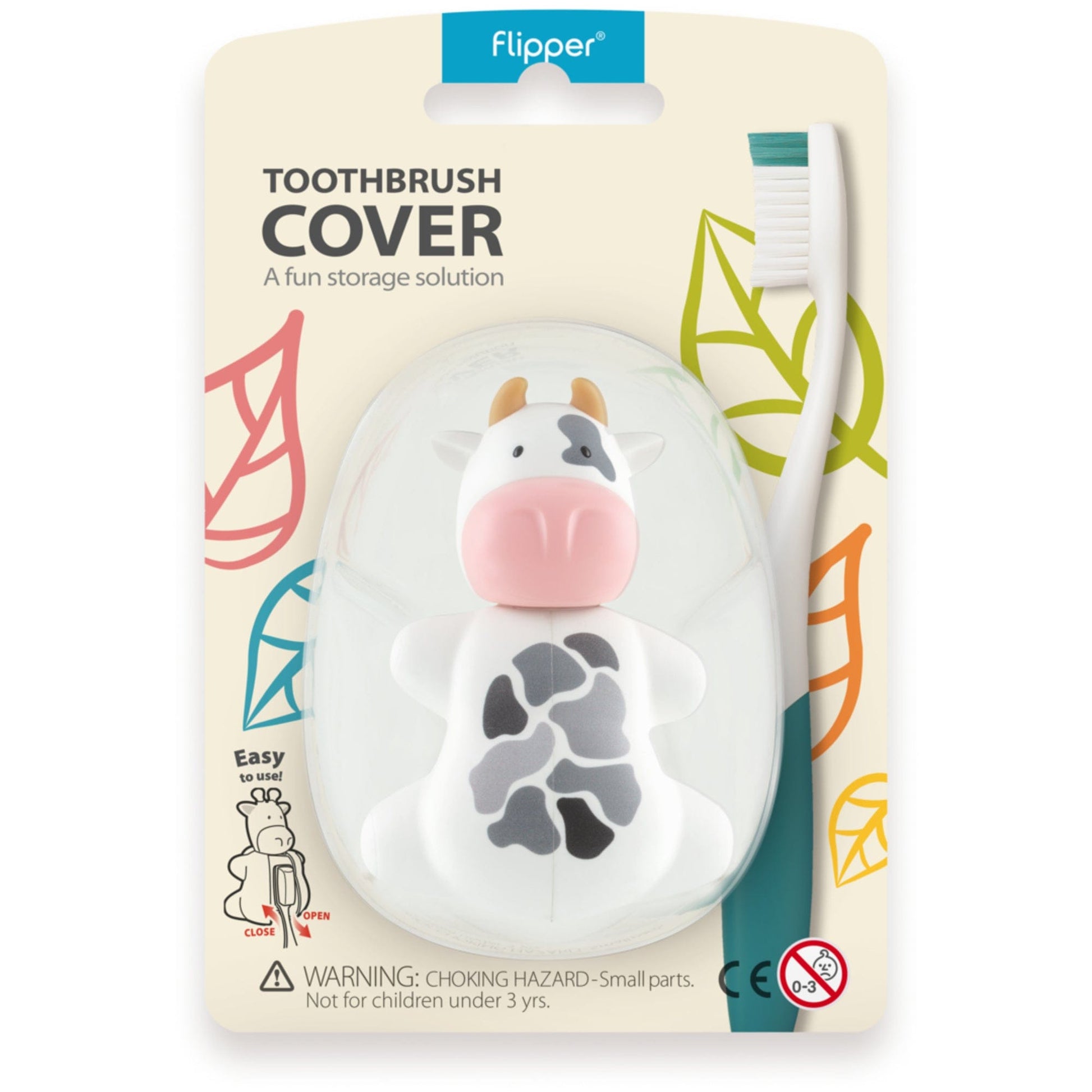Flipper baby accessories Toothbrush Cover Flp Fun Animal / Cow
