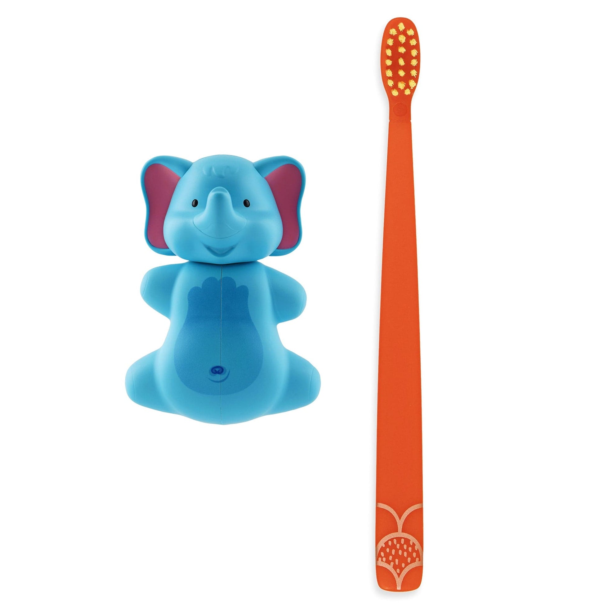 Flipper Bathroom accessories Toothbrush Cover & Toothbrush Flp Fun Animal Combo Pack / Elephant