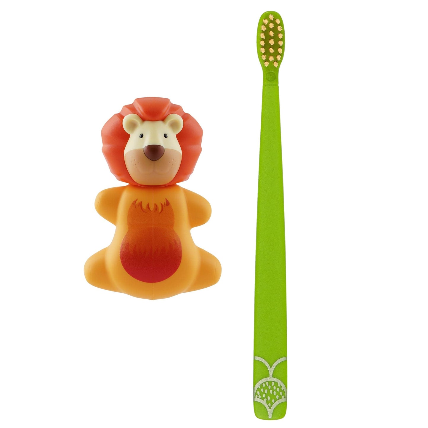 Flipper Bathroom accessories Toothbrush Cover & Toothbrush Flp Fun Animal Combo Pack / Lion