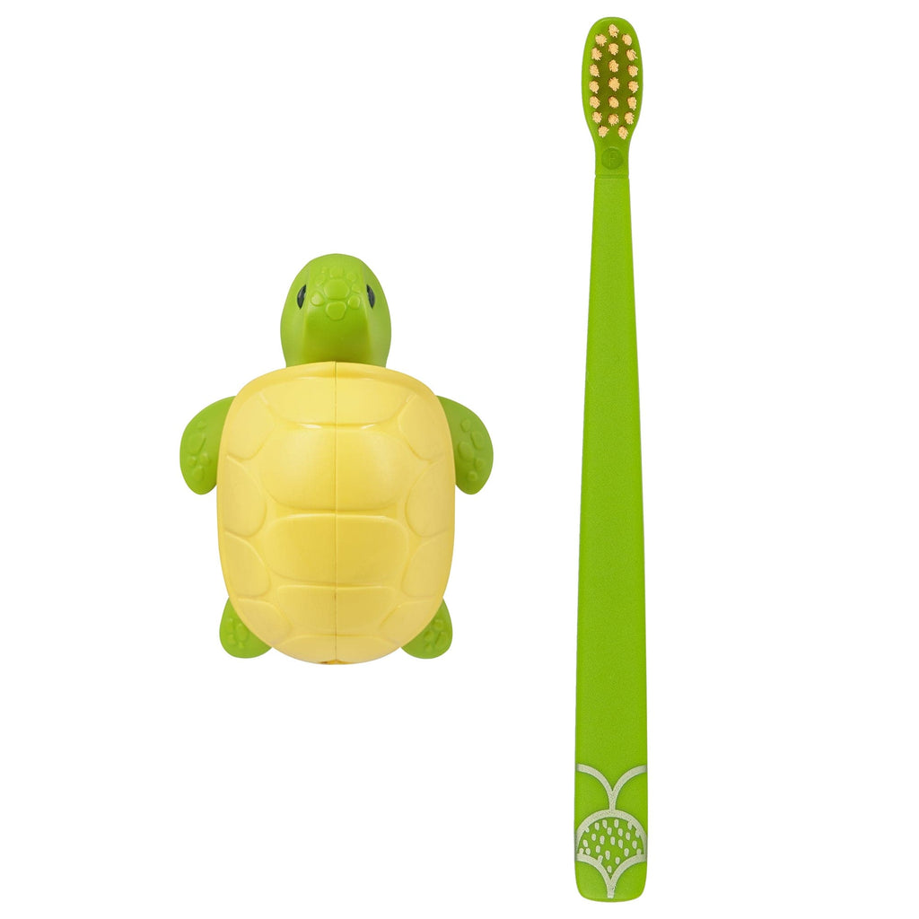 Flipper Bathroom accessories Toothbrush Cover & Toothbrush Flp Fun Animal Combo Pack / Turtle