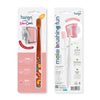 Flipper Bathroom accessories Toothbrush Cover & Toothbrush Flp Twigo Adult Basic Combo Pack / Flora Pink