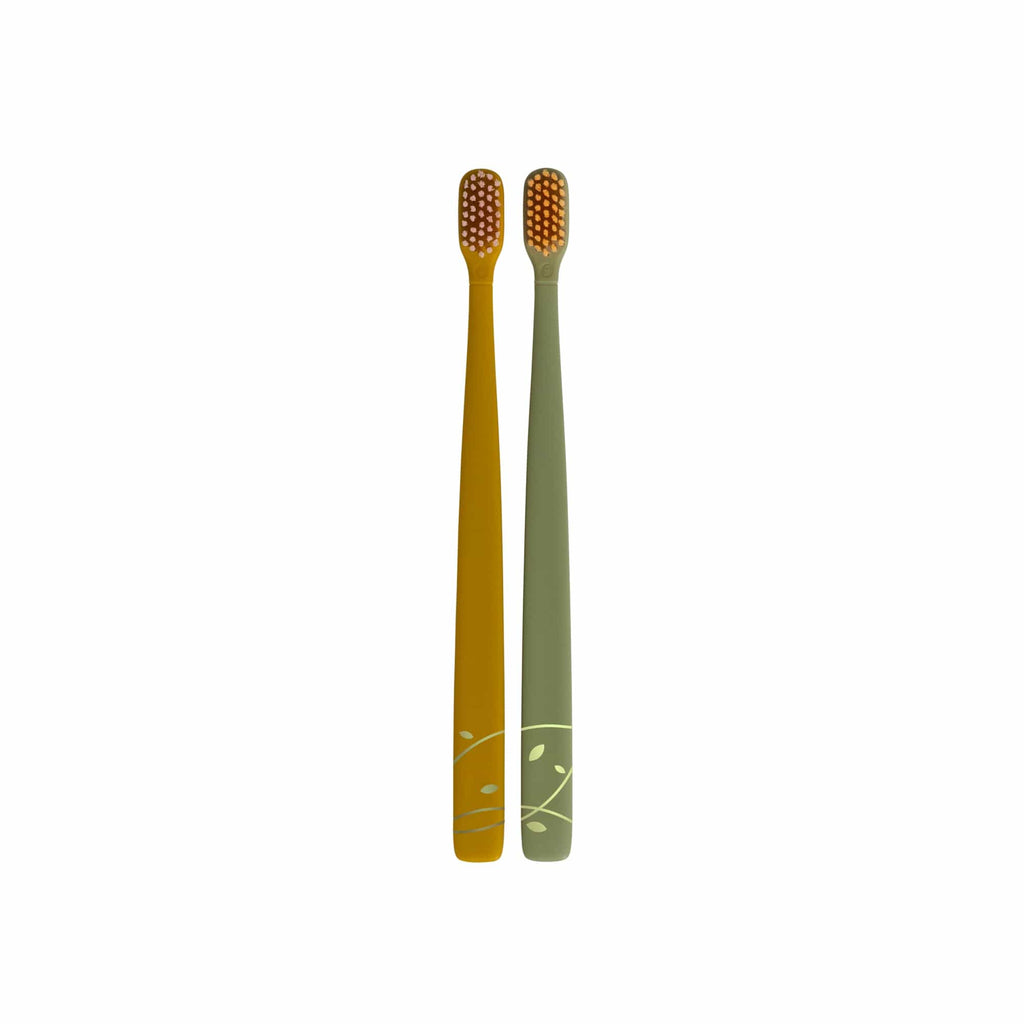 Flipper Bathroom accessories Toothbrush Flp Twigo Adults / Mustard Yellow & Olive Green