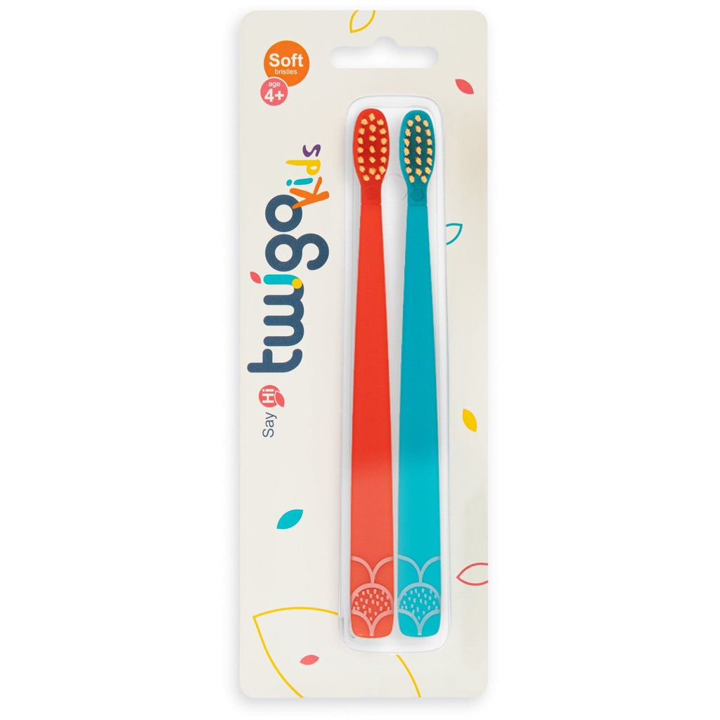 Flipper Bathroom accessories Toothbrush Flp Twigo Kids / Orange & Blue - 2pcs