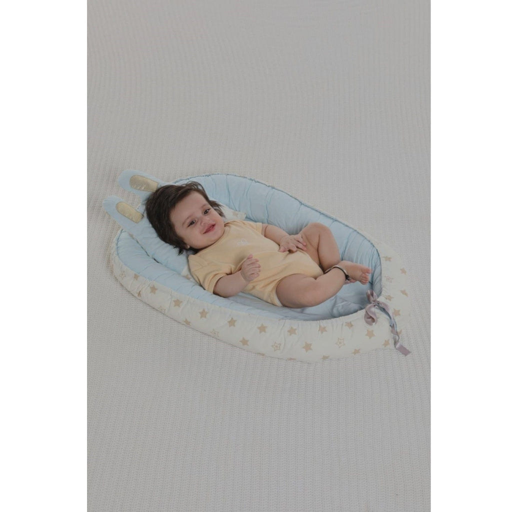 Forever Cute Babies Forever Cute Newborn Bed with Pillow - Blue