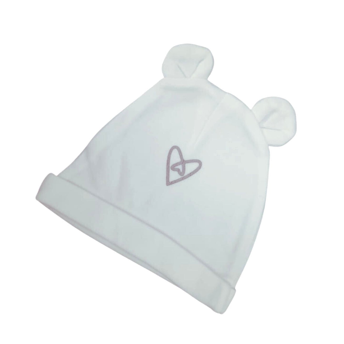 Forever Cute Babies Forever Cute Newborn Hat - White