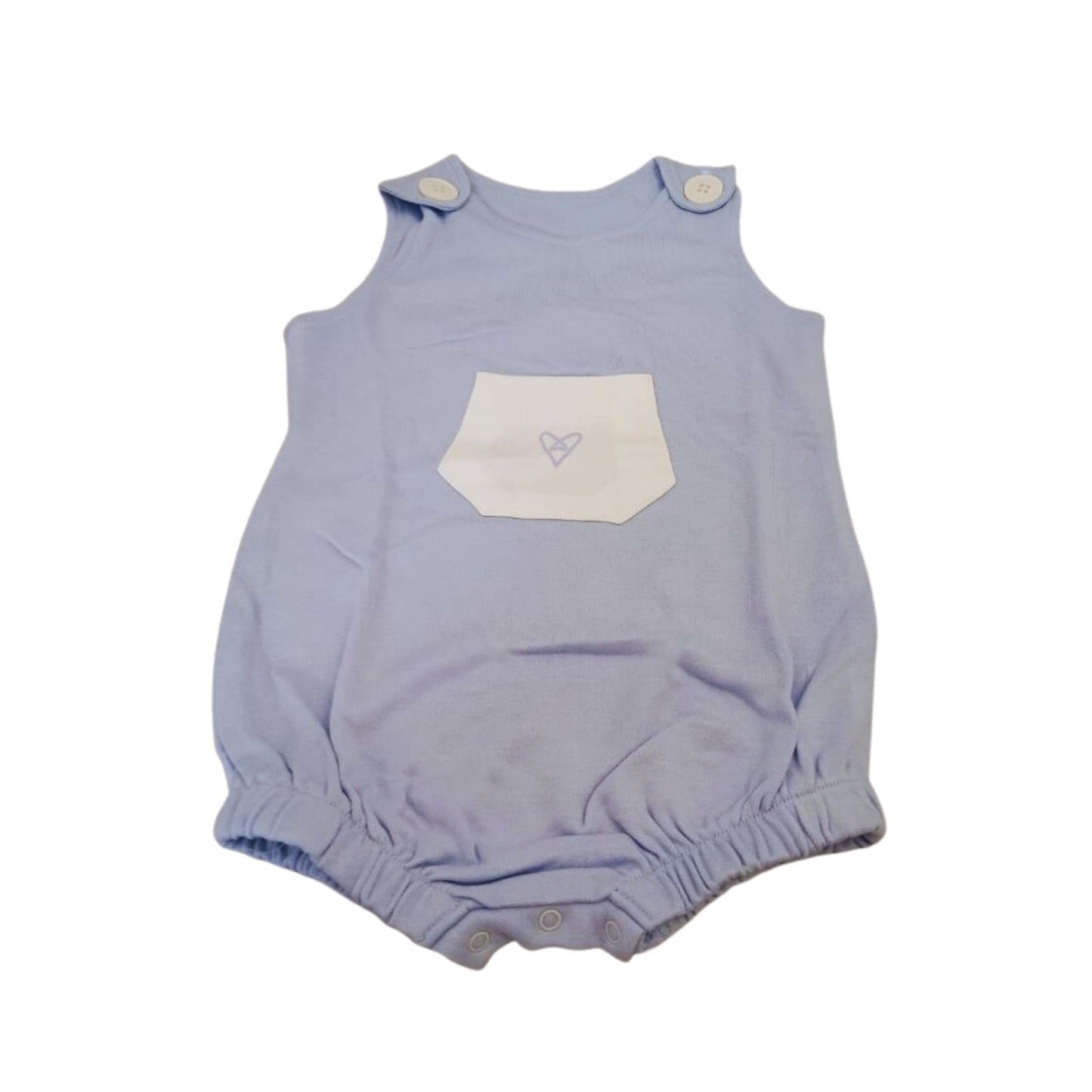 Forever Cute Babies Forever Cute Overall Romper 12-18m - Blue