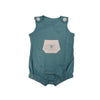 Forever Cute Babies Forever Cute Overall Romper 3-6m - Mint