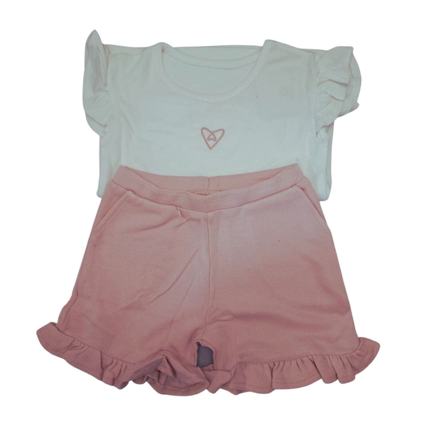 Forever Cute Babies Forever Cute Ruffle Shorts Set with Bamboo Hat 2-3yrs