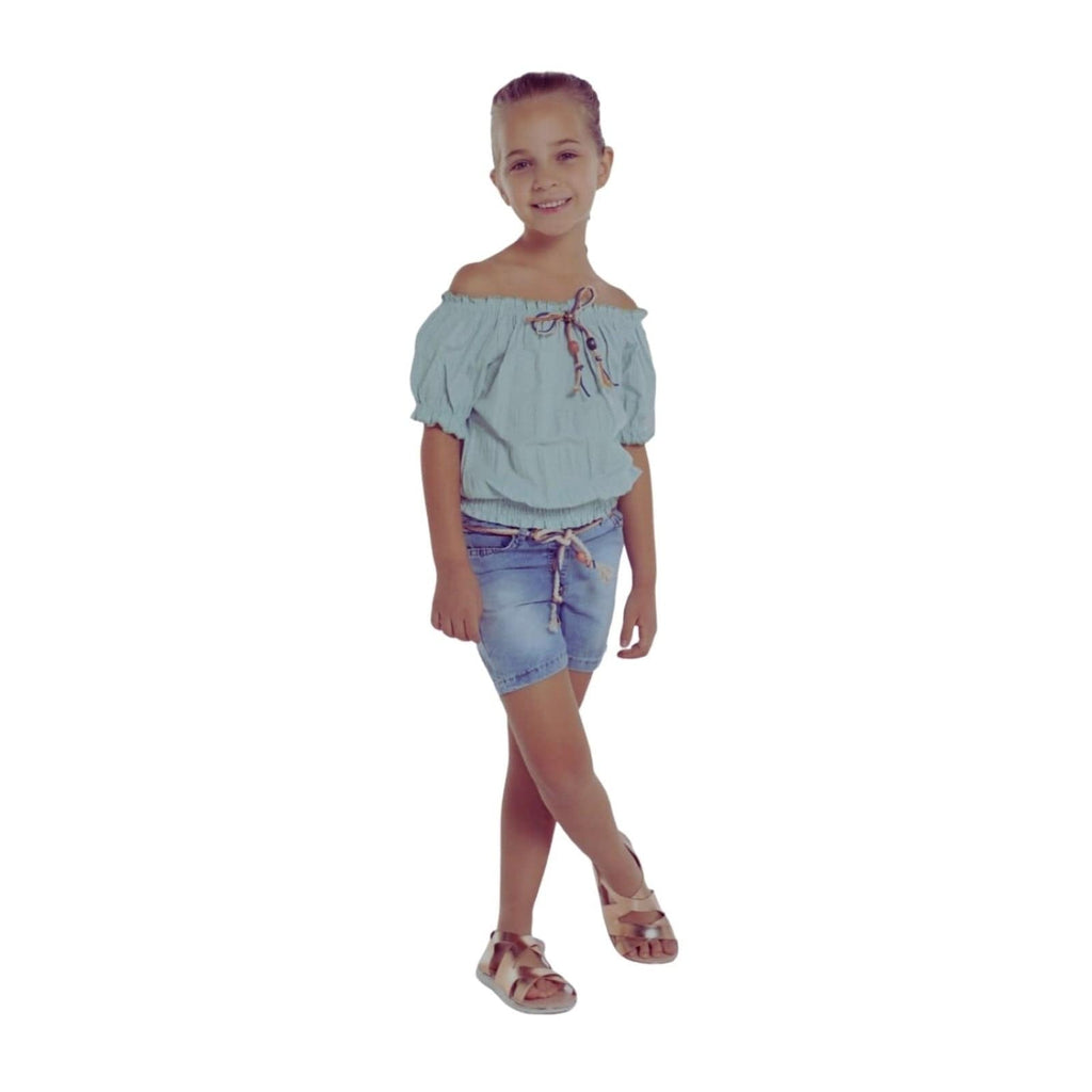 Forever Cute Babies Forever Cute Shorts & Top 3-4yrs - Denim
