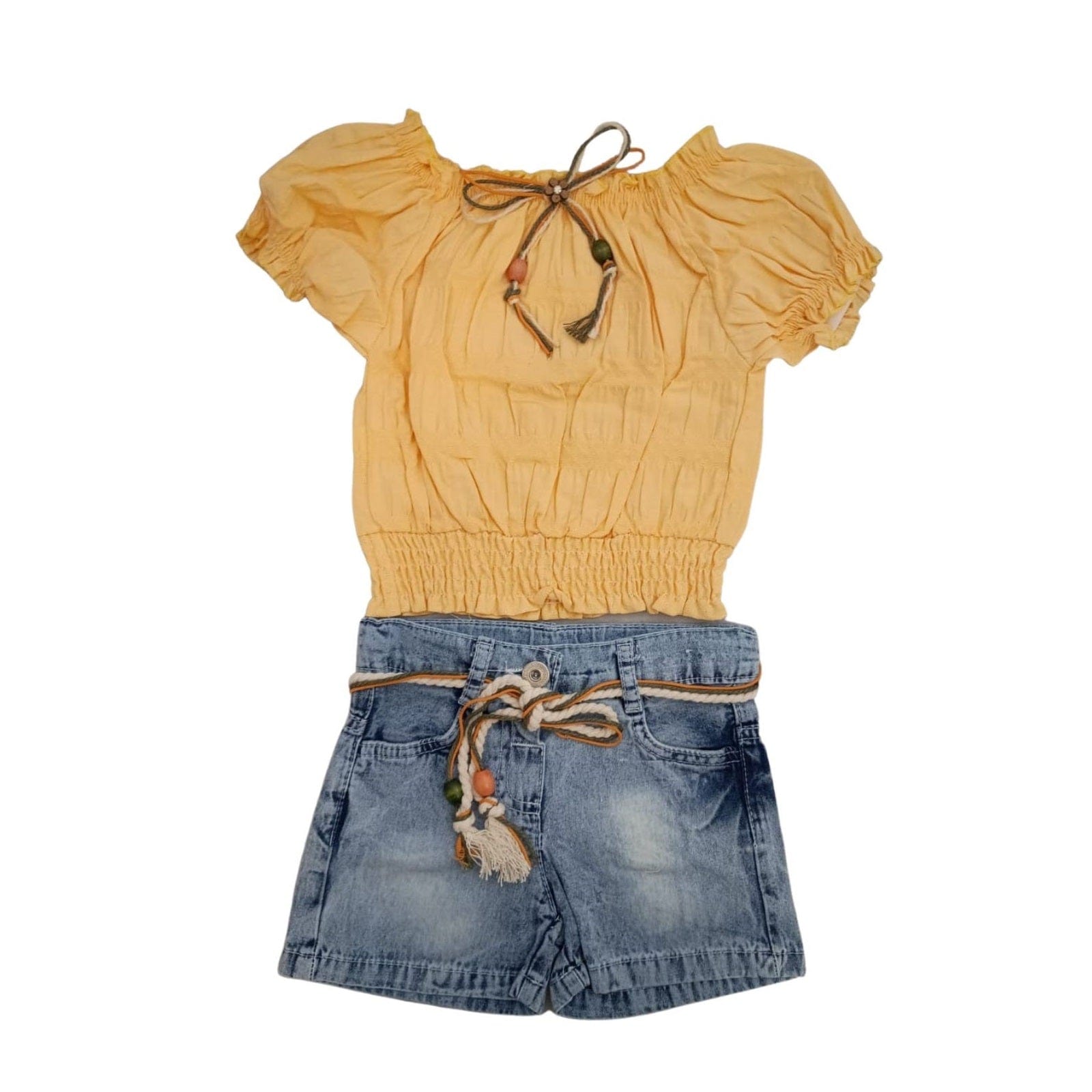 Forever Cute Babies Forever Cute Shorts & Top 5-6yrs - Peach