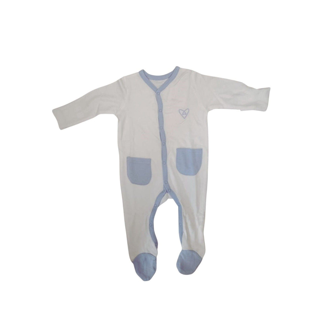 Forever Cute Babies Forever Cute Sleeping Suit 0-3m - White
