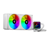GamerTek Aqua Frost 240MM Liquid Cooler - White