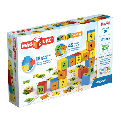 Geomag Toys Geomag Magicube Math Building Recycled Clips 61 pcs