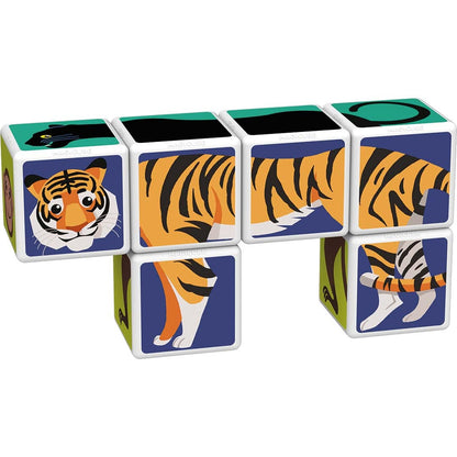 Geomag Toys Geomag Magicube Printed Jungle Animals + Cards 9 pcs