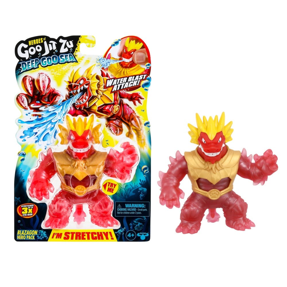 Goo Jit Zu Toys Heroes Of Goo Jit Zu Deep Goo Sea – Blazagon Hero Pack