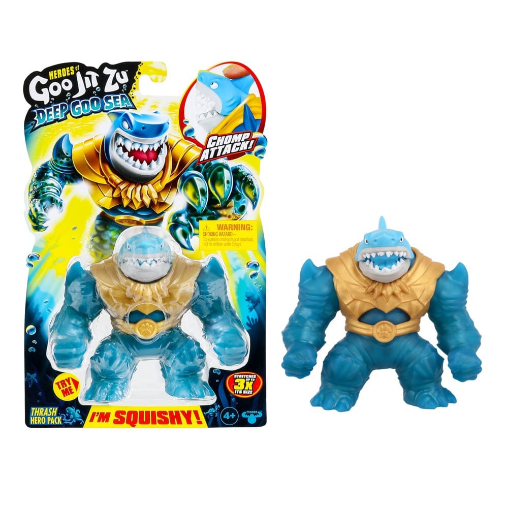 Goo Jit Zu Toys Heroes Of Goo Jit Zu Deep Goo Sea – Thrash Hero Pack