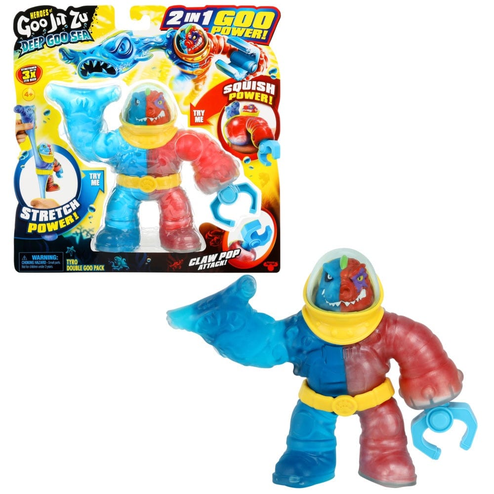 Goo Jit Zu Toys Heroes Of Goo Jit Zu Deep Goo Sea – Tyro Double Goo Pack