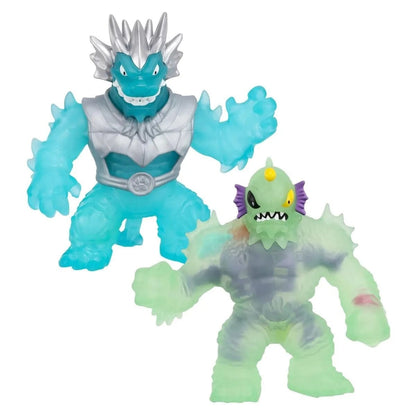 Goo Jit Zu Toys Heroes Of Goo Jit Zu Deep Goo Sea Versus Pack – Ice Blast Blazagon VS Exclusive Horriglow