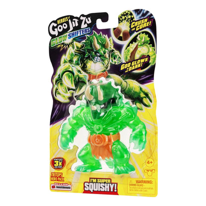 Goo Jit Zu Toys Heroes of Goo Jit Zu Glow Shifters Tritops Hero Pack