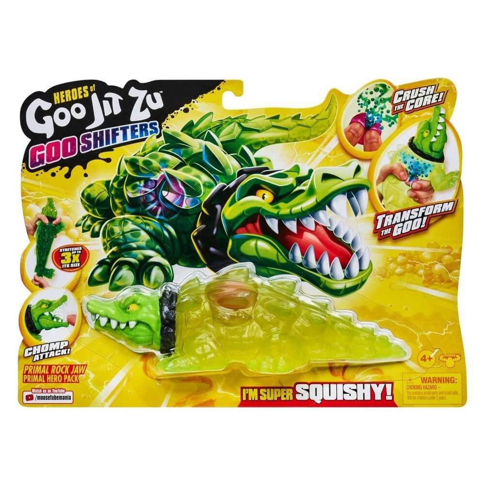 Goo Jit Zu Toys Heroes of Goo Jit Zu Goo Shifters Primal Rock Jaw Figure (15 cm)