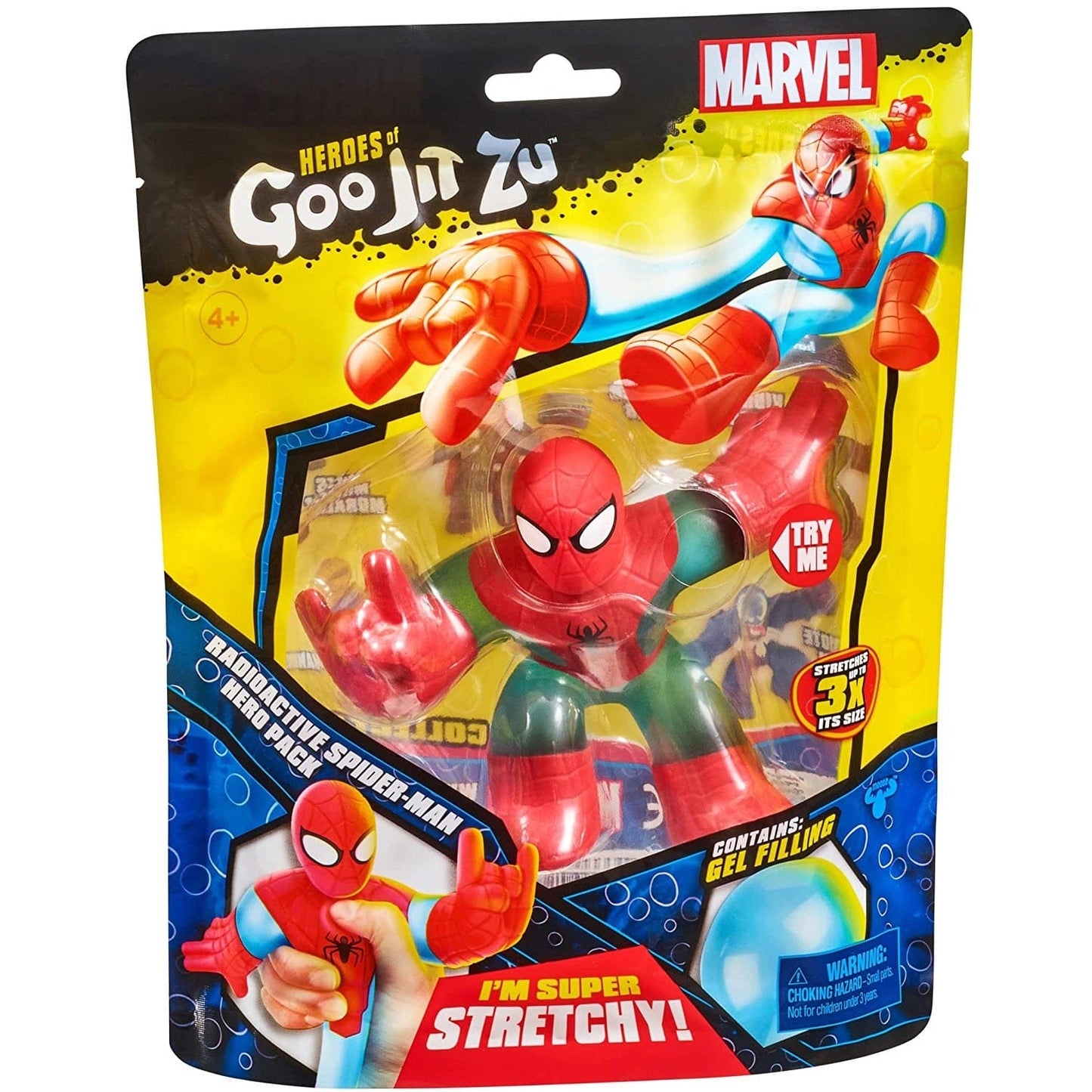 Goo Jit Zu Toys Heroes Of Goo Jit Zu Licensed Marvel S3 Hero Pack - Radioactive Spider-Man