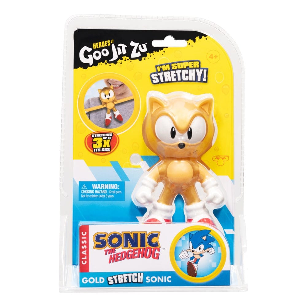 Goo Jit Zu Toys Heroes of Goo Jit Zu Sonic the Hedgehog - Gold Stretch Sonic
