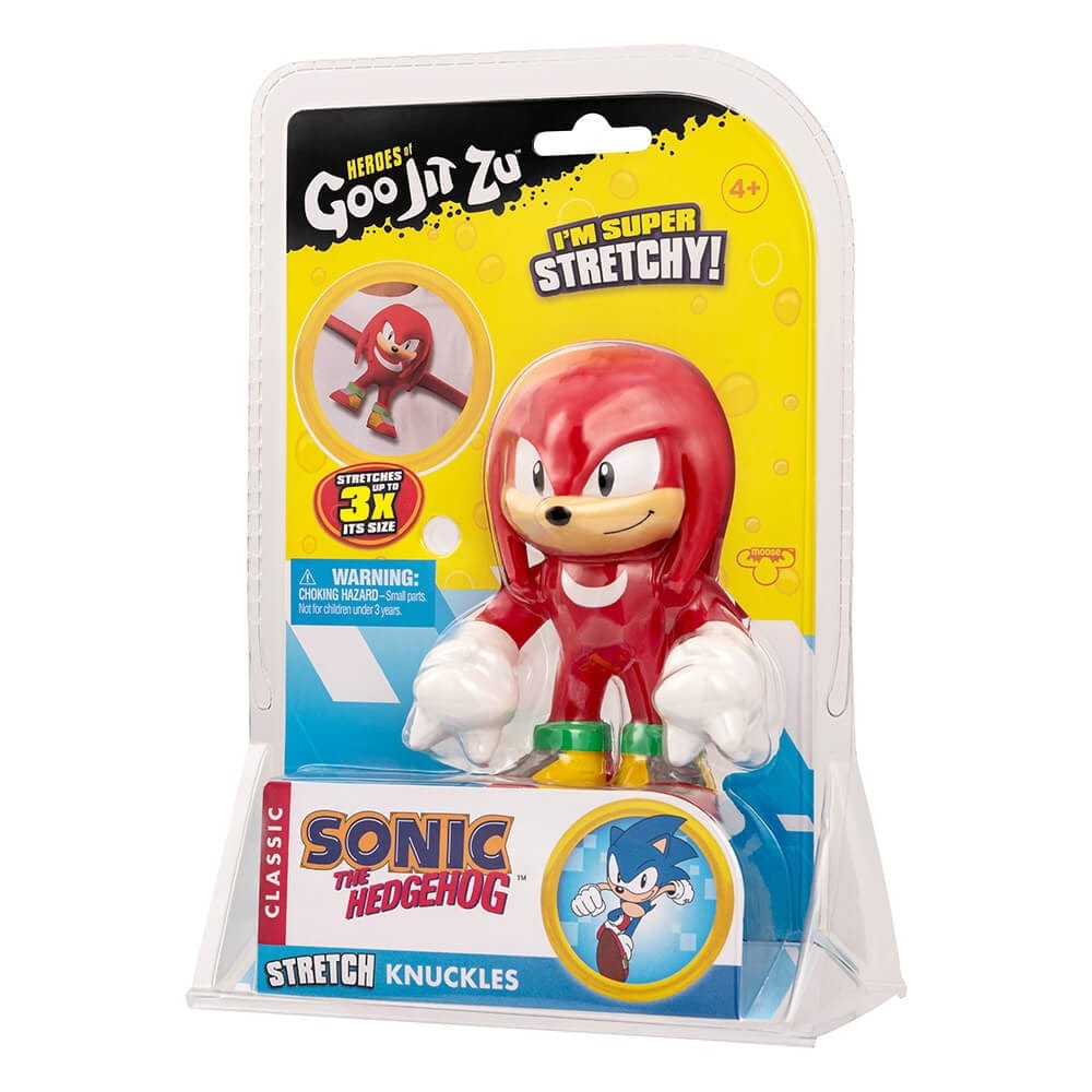 Goo Jit Zu Toys Heroes of Goo Jit Zu Stretch Sonic the Hedgehog Knuckles Goo Figure