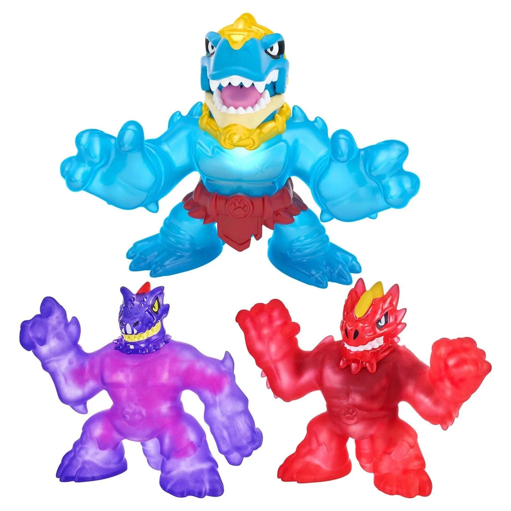Goo Jit Zu Toys Heroes of Goo Jit Zu Ultra Raptor Dino Figure Set (Pack of 3)