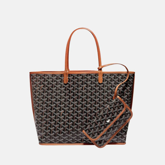 Goyard Anjou PM Tote - Black & Tan