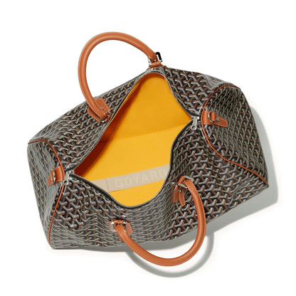 Goyard Boston 50 bag "Black & Tan" With Strap