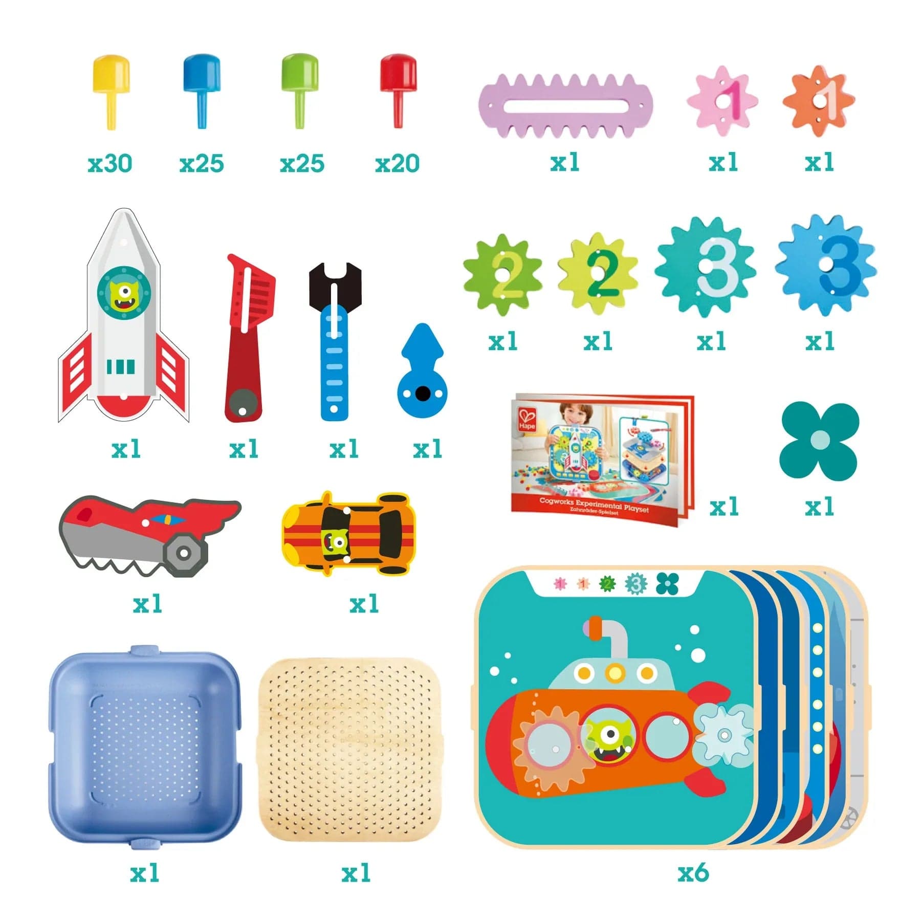Hape Art & Craft Kits Cogworks Experimental Playset