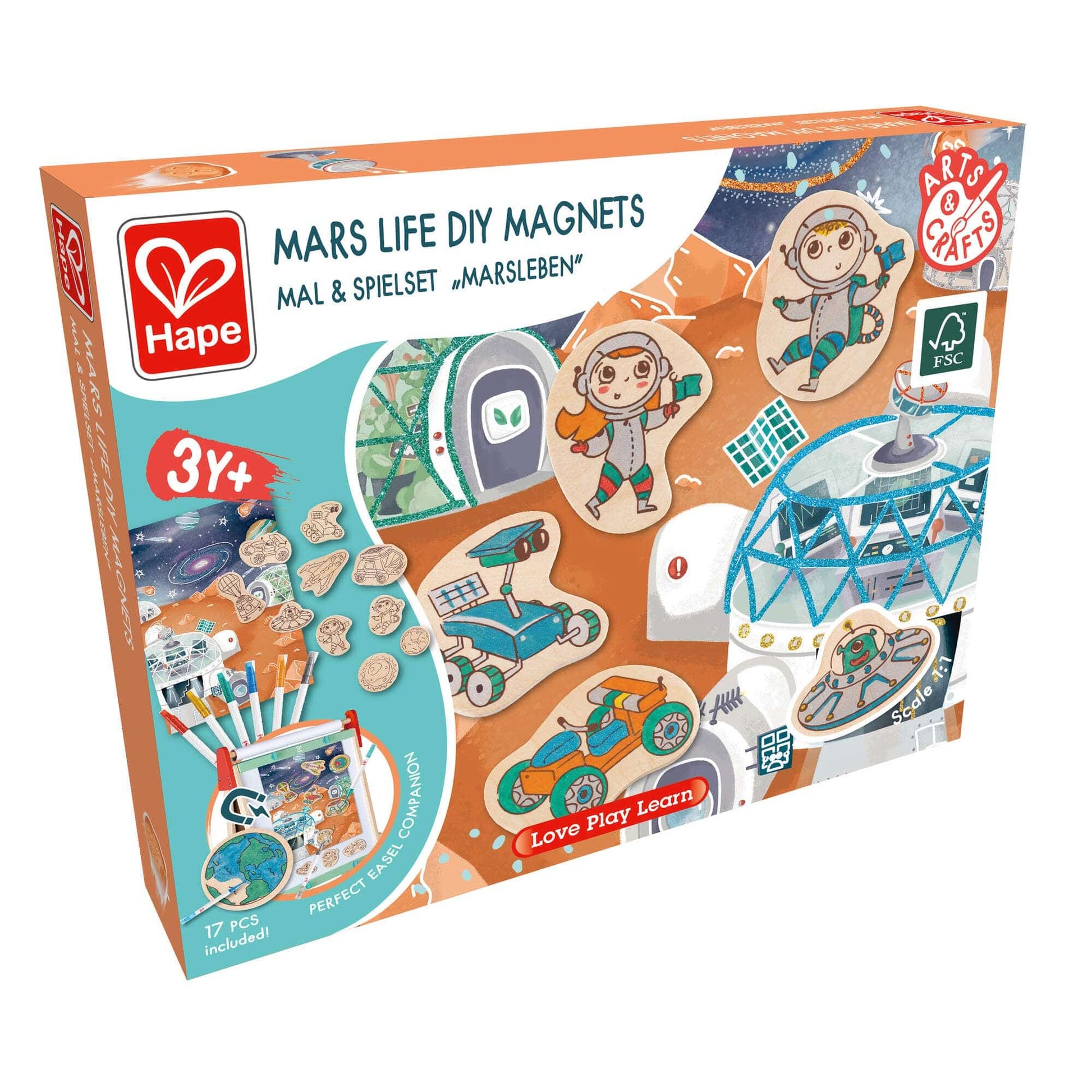 Hape Art & Craft Kits DIY Magnets / Mars Space Life
