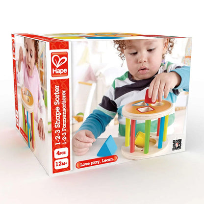 Hape Toys 1-2-3 Shape Sorter