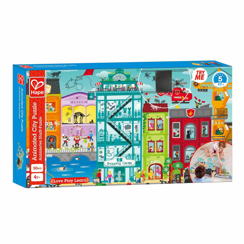 Hape Toys Animated City Puzzle
