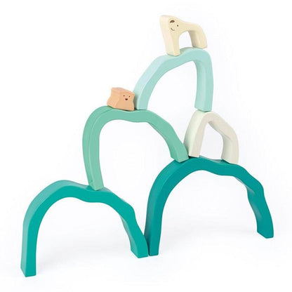 Hape Toys Arctic Polar Bear Stacking Blocks