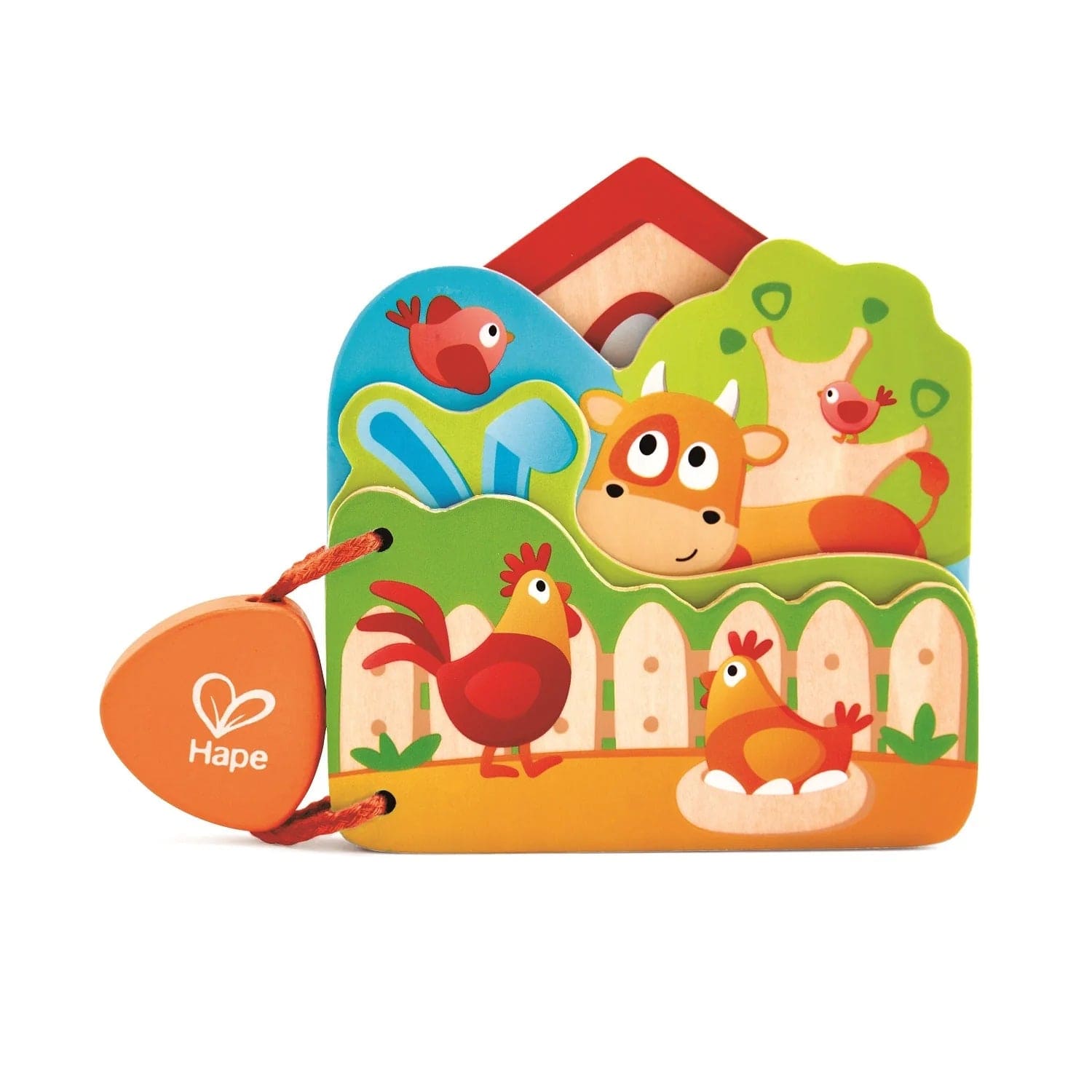 Hape Toys Baby's Farm Animal Book