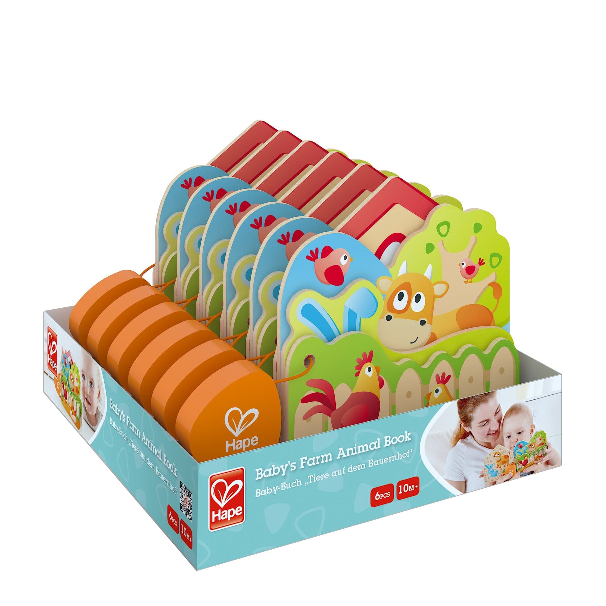 Hape Toys Baby's Farm Animal Book