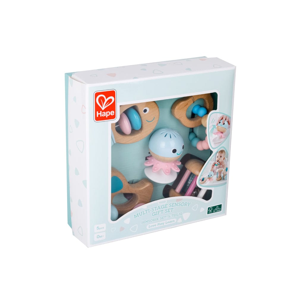 Hape Toys Baby-to-Toddler Sensory Gift Set