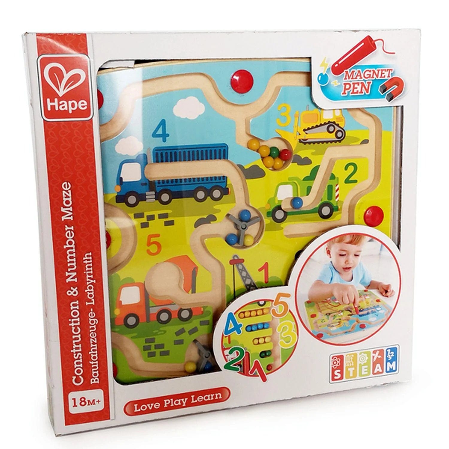 Hape Toys Construction & Number Maze