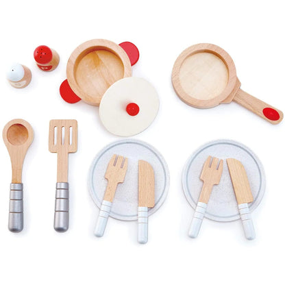 Hape Toys Cook & Serve Set