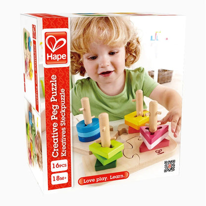 Hape Toys Creative Peg Puzzle