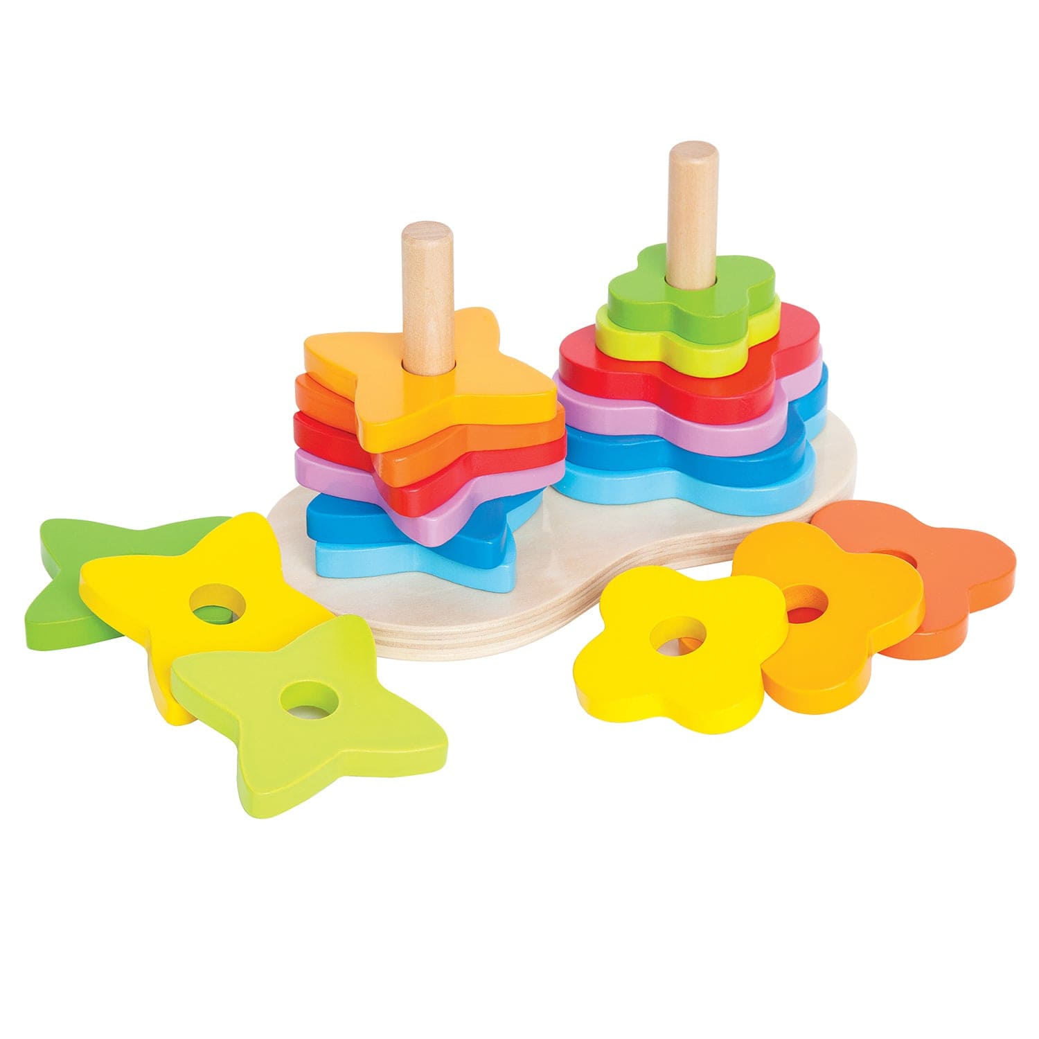 Hape Toys Double Rainbow Stacker
