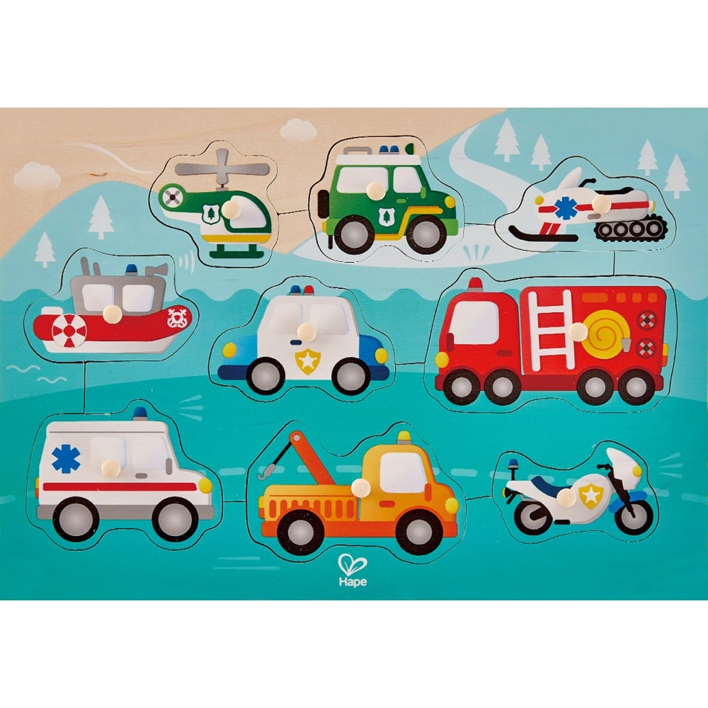 Hape Toys Emergency Peg Puzzle