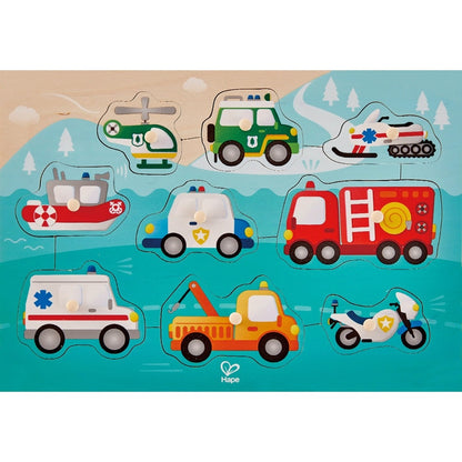 Hape Toys Emergency Peg Puzzle