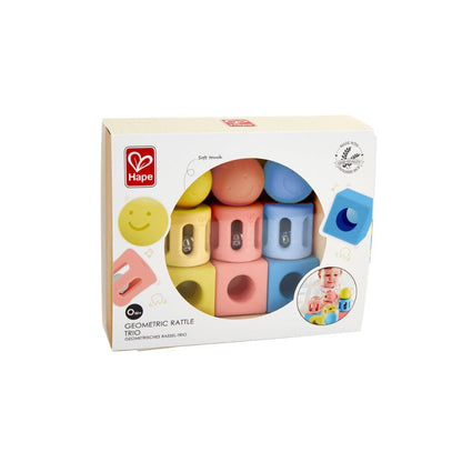 Hape Toys Geometric Rattle Trio