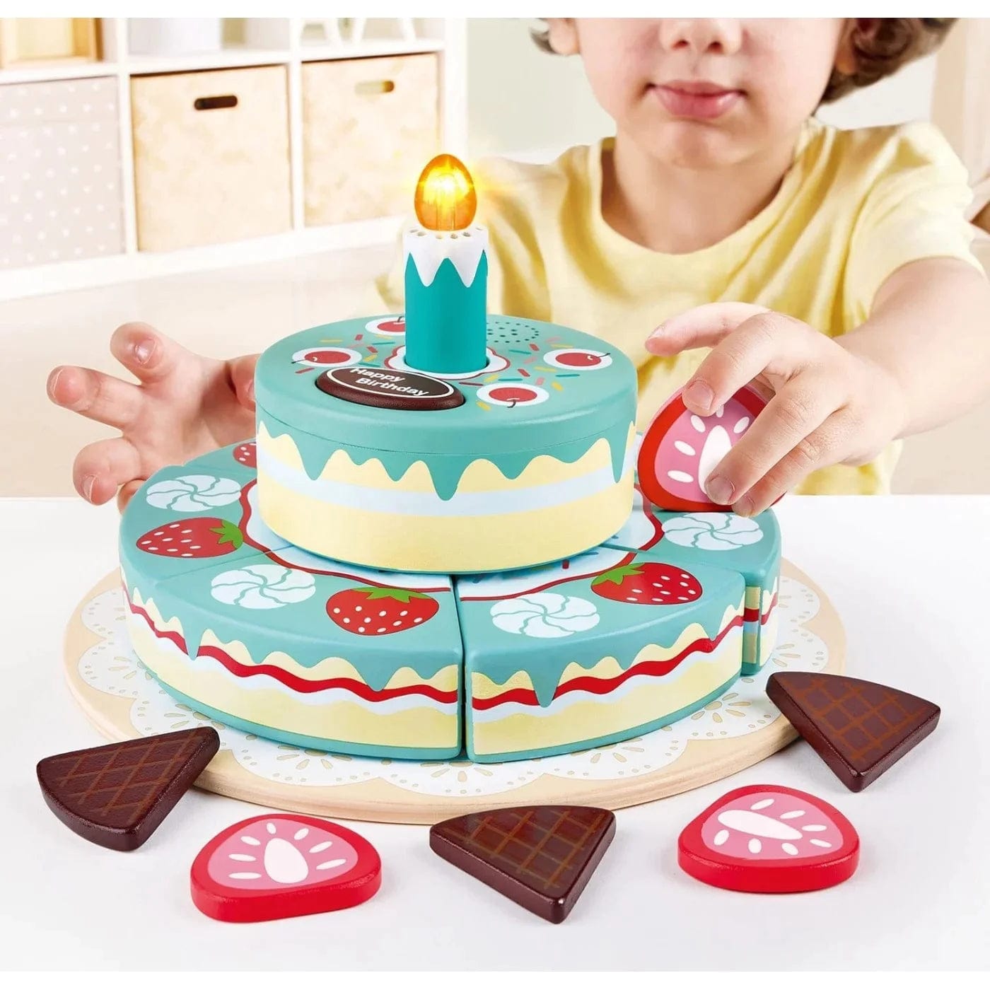 Hape Interactive Happy Birthday Cake – Flitit - Online Store