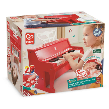 Hape Toys Learn with Lights Piano / Red